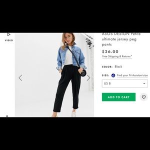 Jersey petite peg leg cropped pants with pockets